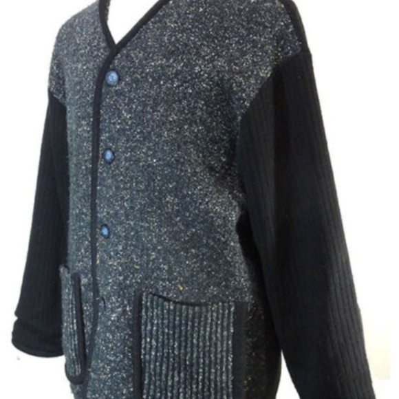 Luka Barryen Mens Jacket Sweater Coat Button Down - Picture 4 of 6